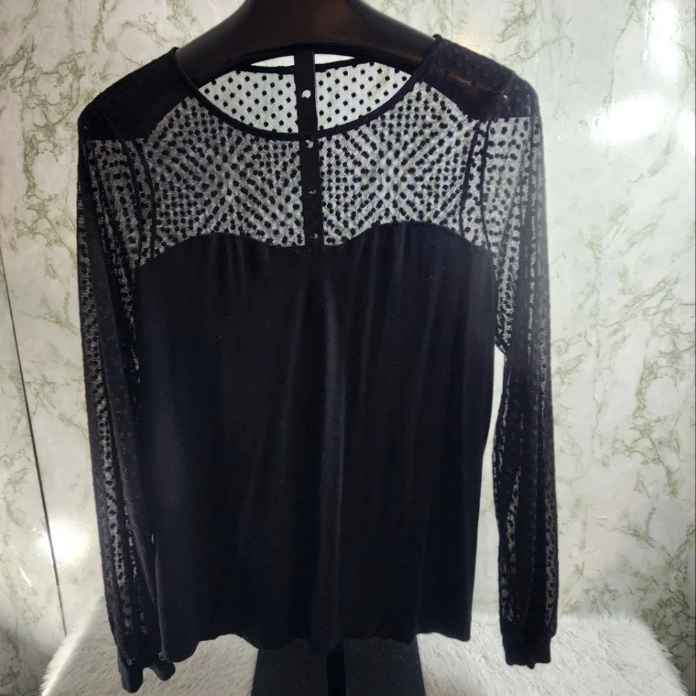 Ambiance Sheer Black Top